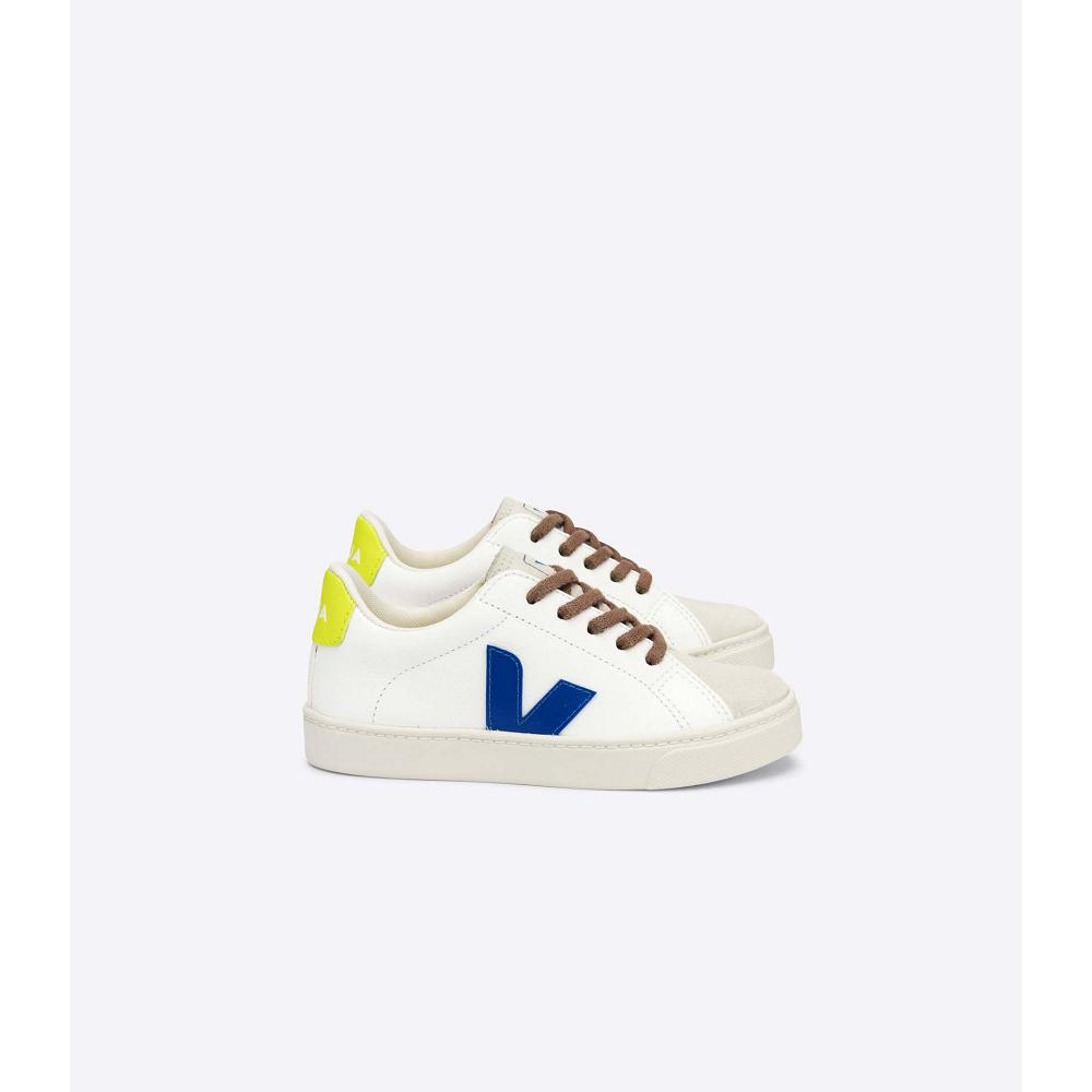 Veja ESPLAR LACES CHROMEFREE Schoenen Kinderen White/Blue | BE 733ILH